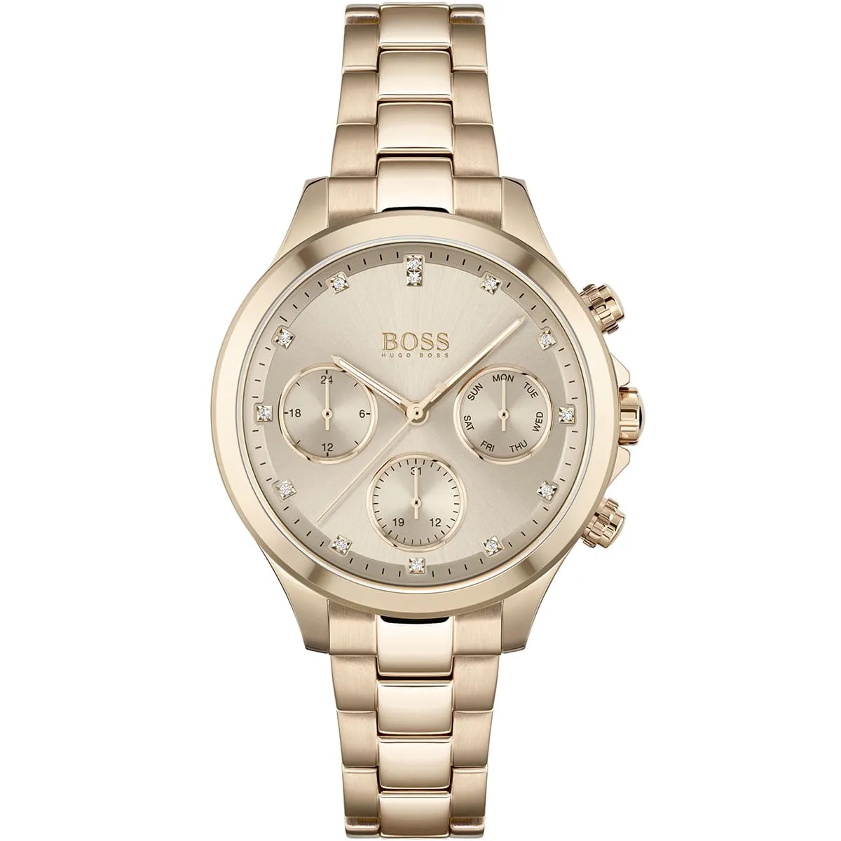 1502592-hugo-boss-watch-women-rose-gold-dial-metal-stainless-strap-quartz-battery-analog-three-hand-hera.webp ساعة هوجو بوس للنساء 1502592 - الصورة 1