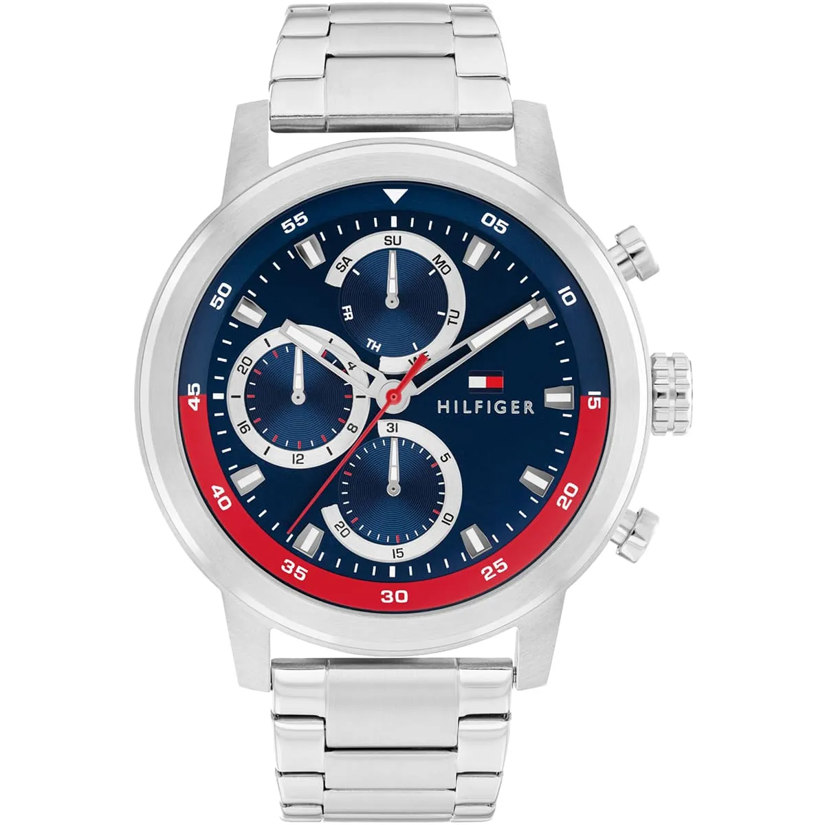 1792179-tommy-hilfiger-watch-men-blue-dial-metal-stainless-steel-silver-strap-quartz-analog-rocky.webp ساعة تومي هيلفيغر للرجال 1792179 - الصورة 1