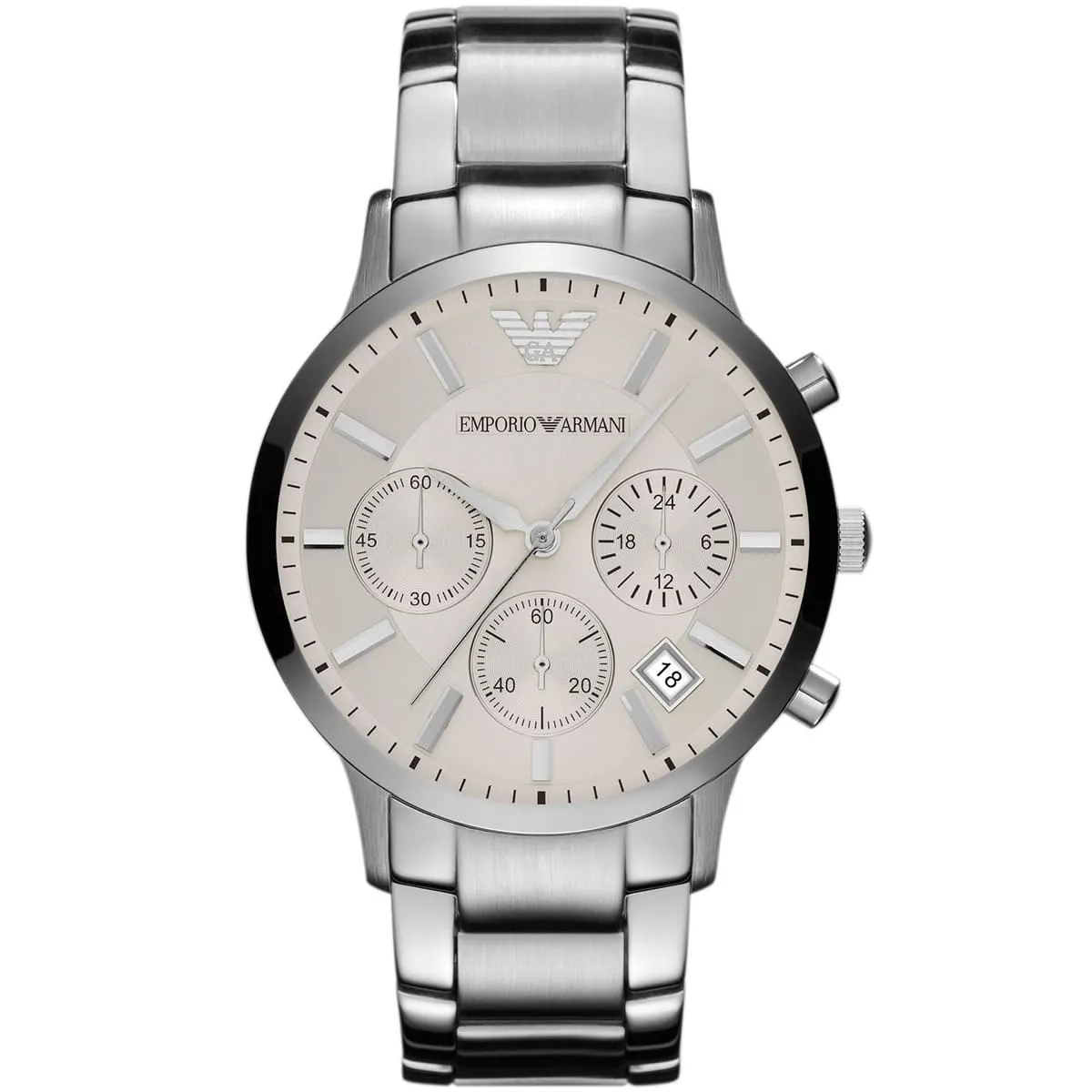 ar2459-emporio-armani-watch-women-white-dial-stainless-steel-metal-silver-strap-quartz-battery-analog-chronograph-renato-uni.webp ساعة امبوريو ارماني للرجال AR2458 - الصورة 1