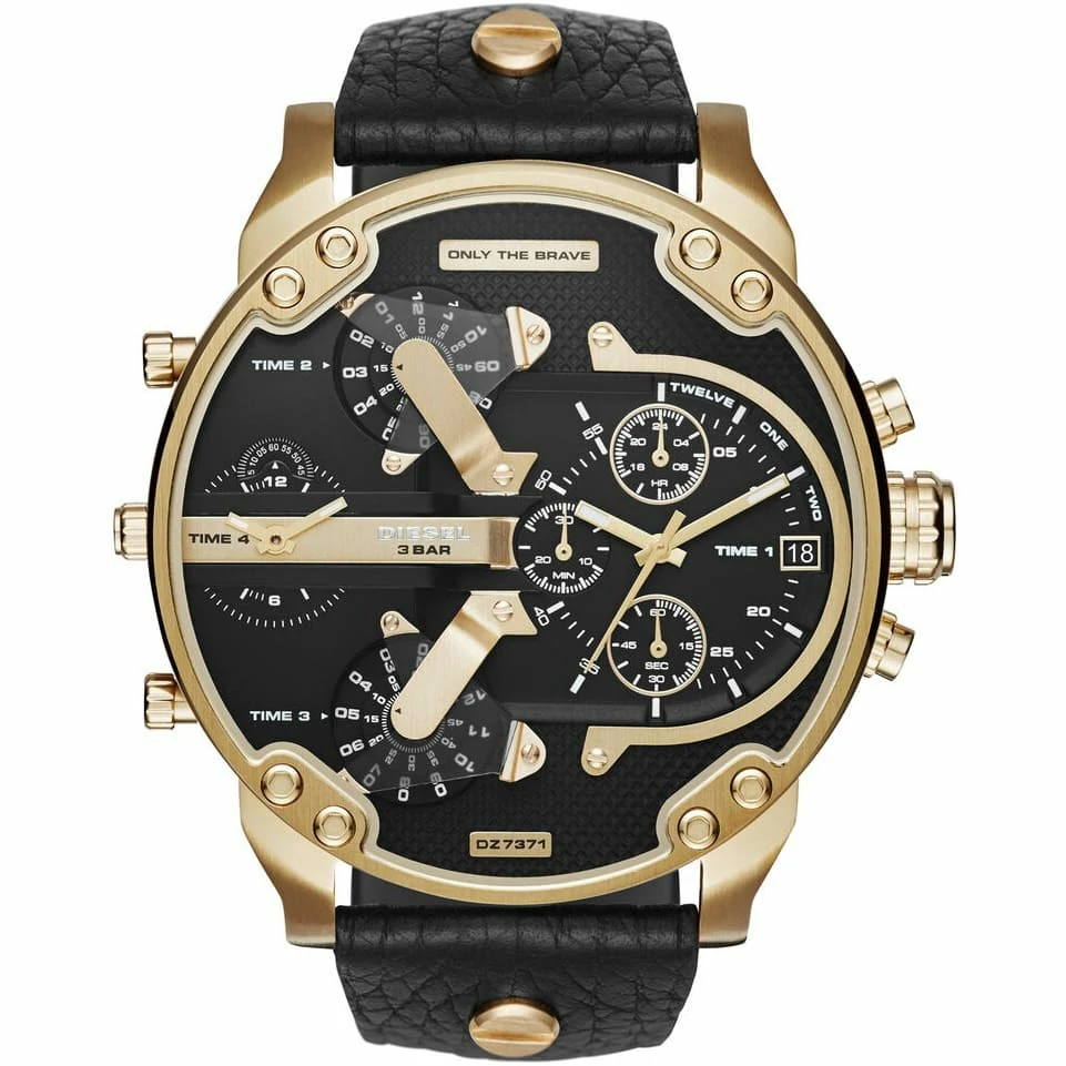 dz7371-diesel-watch-men-black-leather-mr-daddy.webp ساعة ديزل للرجال DZ7371 - الصورة 1