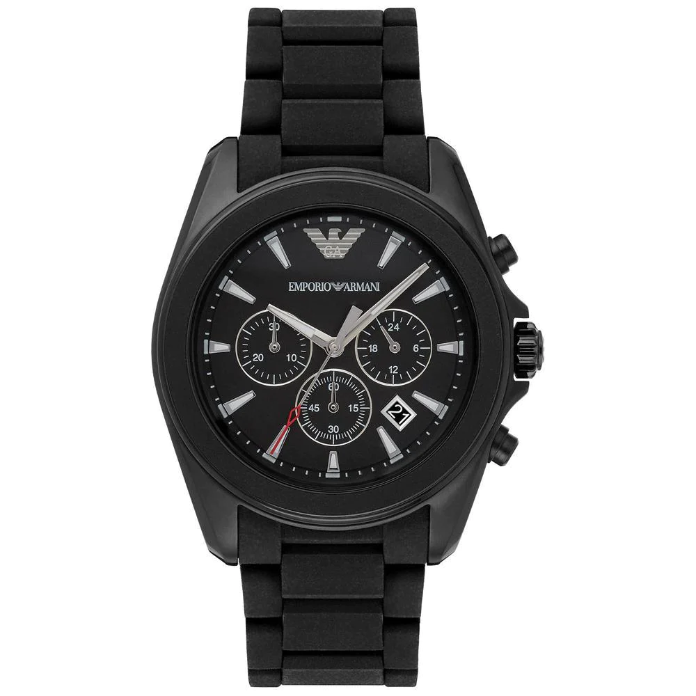 emporio-armani-ar6092-mens-black-chronograph-watch-emporio-armani.webp ساعة امبوريو ارماني للرجال AR6092 - الصورة 1