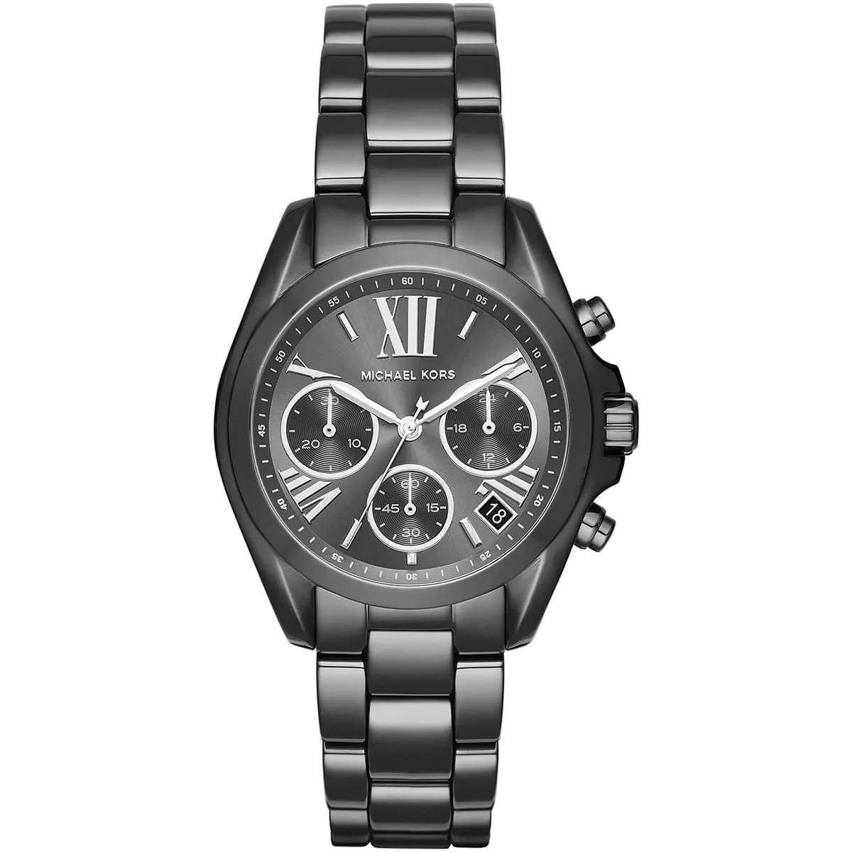 mk6249-michael-kors-watch-women-gray-dial-metal-stainless-steel-grey-strap-quartz-battery-analog-chronograph-bradshaw.webp ساعة مايكل كورس للنساء MK6249 - الصورة 1