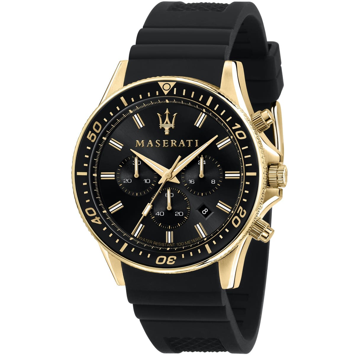 r8871640001-maserati-watch-men-black-dial-rubber-strap-quartz-battery-analog-chronograph-water-resistant-100-meters-sfida.jpg ساعة مازيراتي للرجال R8871640001 - الصورة 1